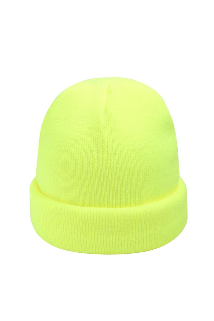 Mütze Regenbogenfarben Neon Acryl 